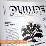 Die erste PLUMPE ist als Ausgabe #1 erschienen